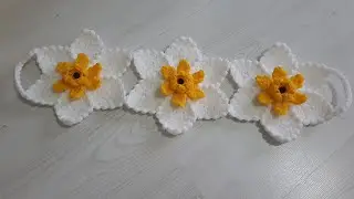 Güzel Bir Tasarım Papatya Dekor Uzun Lif Yapımı