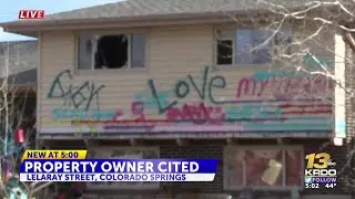 Homeowner cited by code enforcement after spray painting house, breaking windows