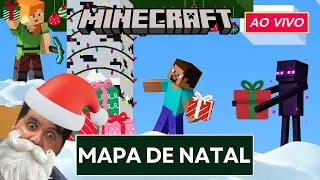 🔴 LIVE! - 🎄CONSTRUINDO UM MAPA DE NATAL❄️ (MINECRAFT)