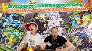 Eevee Heroes Booster Box Opening | NEW! | Eeveelutions are amazing but the pulls were something else
