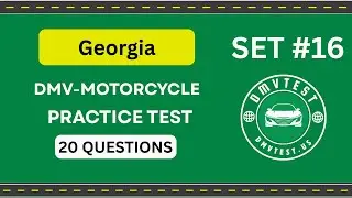 Georgia DMV Motorcycle Test 2025 | 20 Real Practice Questions | DMV Test 2025 Set #16