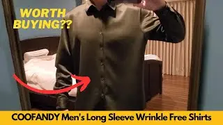 Worth It? COOFANDY Men's Long Sleeve Wrinkle Free Shirts Button Down Casual Stretch Dress Shirt