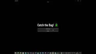 Catch The Bug - UWP Mini Game