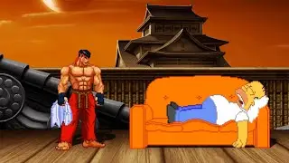 SHIN RYU vs HOMER SIMPSON - The most epic fight!