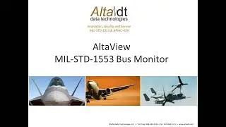 AltaView - MIL-STD-1553 Bus Monitor
