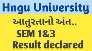 hngu result 1&3 Result declared Hngu - hngh letetst result 2023 - hngu Result