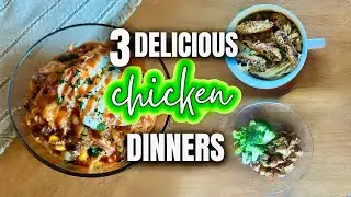 3 Delicious Chicken Dinners | Chicken Recipe Ideas | Whats for Dinner | MEL COOP