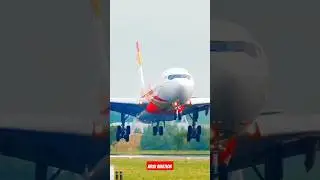 Airbus A340 Spectacular CloseUp Landing!👩&zwj;✈️