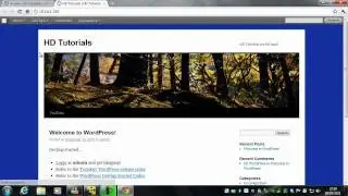Configuring Wordpress - Part 3 - Windows 7 Ultimate SP1