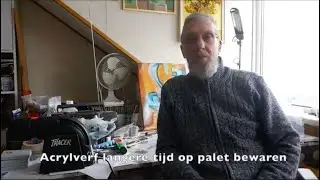 Акриловые краски на этой палитре держатся очень долго.