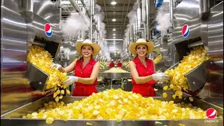 Potato Chip Factory — You've NEVER Seen This Slicing Process (Full Documentary) #food