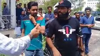 Argument Take Place When Fencing Was Placed For Nawaz Shareef Protocol