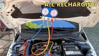 Don't Do This When Recharging The AC System - Salvage 2013 Fiat 500 Abarth Project