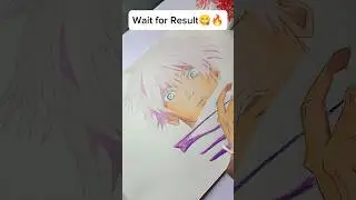 Drawing Gojo Oil Pastel ✨ #shorts #youtubeshorts #anime #gojo