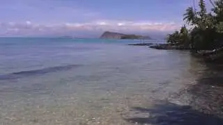 View from Sunset View Fales on Manono Island, Western Samoa