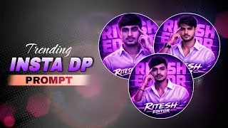 Trending Insta DP Photo Editing In ChatGPT | Aesthetics Profile Photo Editing | DP Editing Tutorial