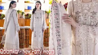 Trending Dress 2024🔥 | QALAMKAR MARWA | New Fancy Party Wear  | Luxury Lawn Collection | Eid Special