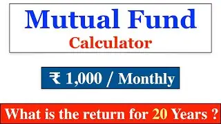 SIP Calculator Monthly 1000 for 20 Years #finconcise #shorts