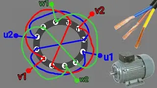 3 phase 12 slot motor winding diagram 