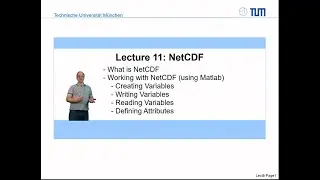 Lesson 11: NetCDF - Network Common Data Form