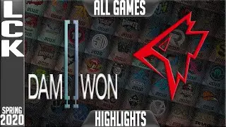 DWG vs GRF Highlights ALL  GAMES | LCK Spring 2020 W8D1 | Damwon Gaming vs Griffin