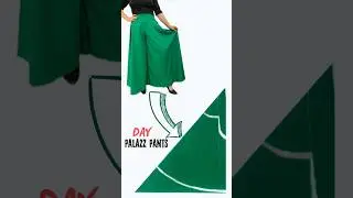 Very Easy Circular Palazzo Pant Cutting and Stitching For Beginners #diy #sewing