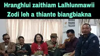 Hranghlui zaithiam Lalhlunmawii zodi leh a thiante biangbiakna.
