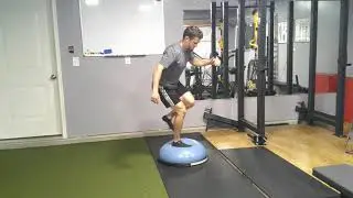 Landing: BOSU Single Leg Jump and Stick