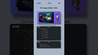 🔥 3D Image Slider Tutorial: Pure CSS Magic for MZCode01 Developers 🚀 #css #webdesign #coding #shorts