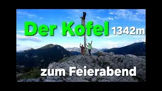 Kofel 1342m der kleine markante Zacken in den Ammergauer Alpen