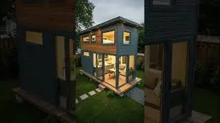 Tiny House Surprisingly Spacious Design! 🏡✨ #TinyHouse #TinyHome #SmallSpaceLiving #CleverDesign