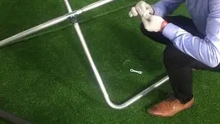 Building a Zero Gravity Ultima 4 Trampoline - Step 06 - ATTACH FEET TO LEGS