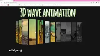 3D animation with pics using html and css