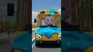 Wheels on the Bus | Learn Colors with Bus #childrenssongs #cocomelon