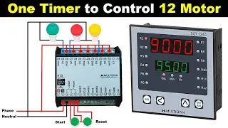 12 Channel Sequence Timer Relay Control Wiring, Working and programming  @ElectricalTechnician