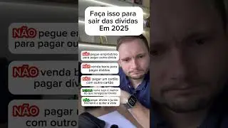 Como sair das d&iacute;vidas em 2025? Te ensino nesse v&iacute;deo uma passo a passo!