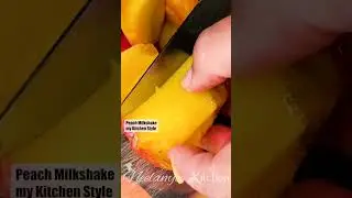 Peach Milkshake Easy homemade recipe | Neelamjee Kitchen #shorts #homemade #recipe