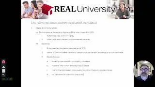 Environmental Issues and the Real Estate Transaction Video 1