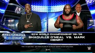WWE 2K25 FULL MATCH - Shaq vs. Henry - Submissions The Ultimate Match