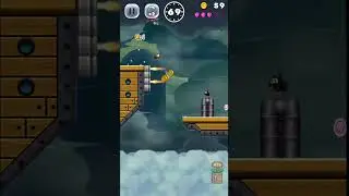 MARIO RUN WORLD 4-4 : FIRING THE AIRSHIP'S BURNERS  / ALL PINK COINS!
