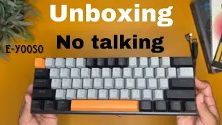 [ASMR] E-yooso Z11 mechanical Gaming keyboard ASMR unboxing to help you fall asleep | No Talking