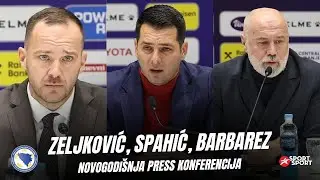 NOVOGODIŠNJA PRESS KONFERENCIJA ZELJKOVIĆA, SPAHIĆA I BARBAREZA