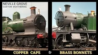 CUSTOM WEATHERED GWR IN OO GAUGE: Copper Caps & Brass Bonnets