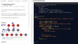Leetcode problem-21| merge two sorted lists | Explain using Dry Run ! | C++ |  how the code works ?