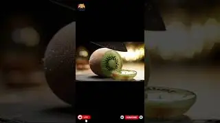 Cutting a Glass Kiwi | Hyper-Realistic Fruit Slicing ASMR