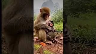 monkey and baby monkey 🐒🐵 #monkeychallenge #cute #animallife #babyanimal #animals #nature #subscribe