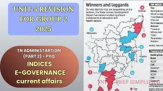 Human Development Indicators & E-Governance | Group 2 Revision #tnpsc2025 #tnpscunit9