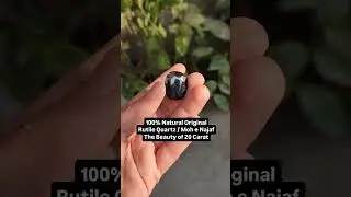 100% Natural Rutile Quartz The Beauty Of 20 Carat #natural #rutilequartz #20Carat #viralvideo