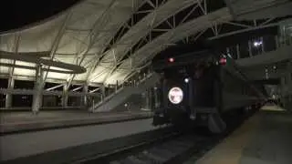 First Amtrak train arrives and departs Denver Union Station