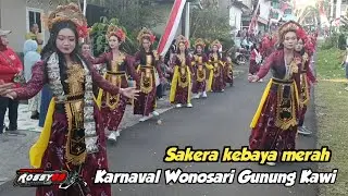 Kebaya merah joget sakera gusdur karnaval wonosari gunung kawi